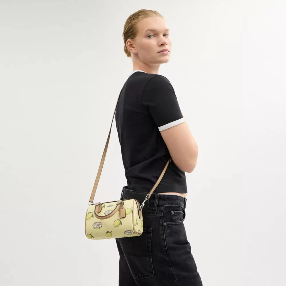 Coach Mini Rowan Crossbody Bag With Lemon Print 4