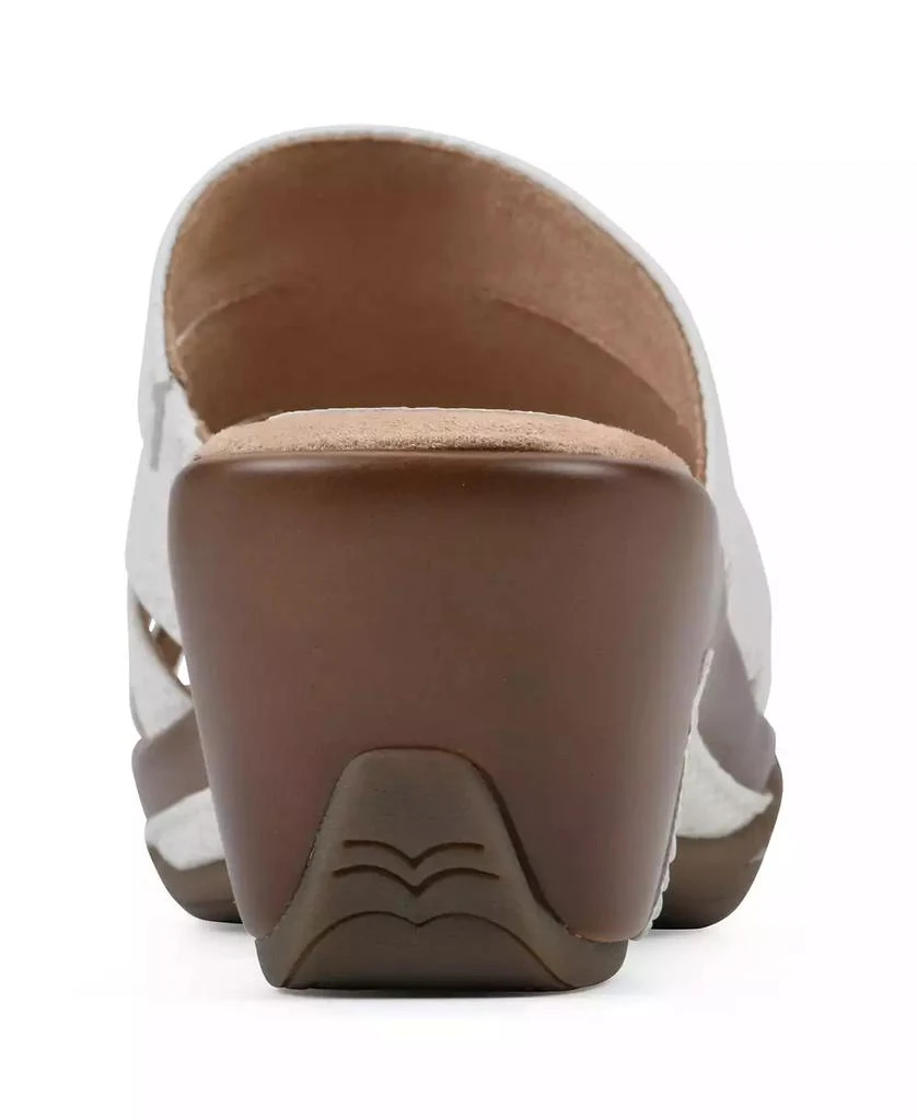White Mountain Women's Valora Slip-On Clog Sandals 3