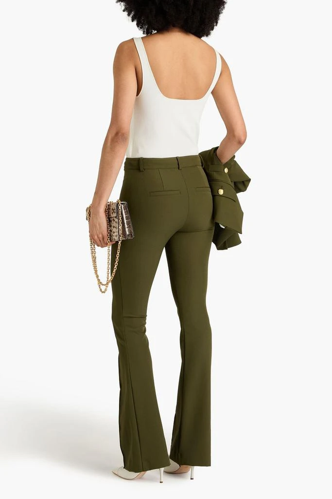 VERONICA BEARD Hibiscus stretch-crepe flared pants 3