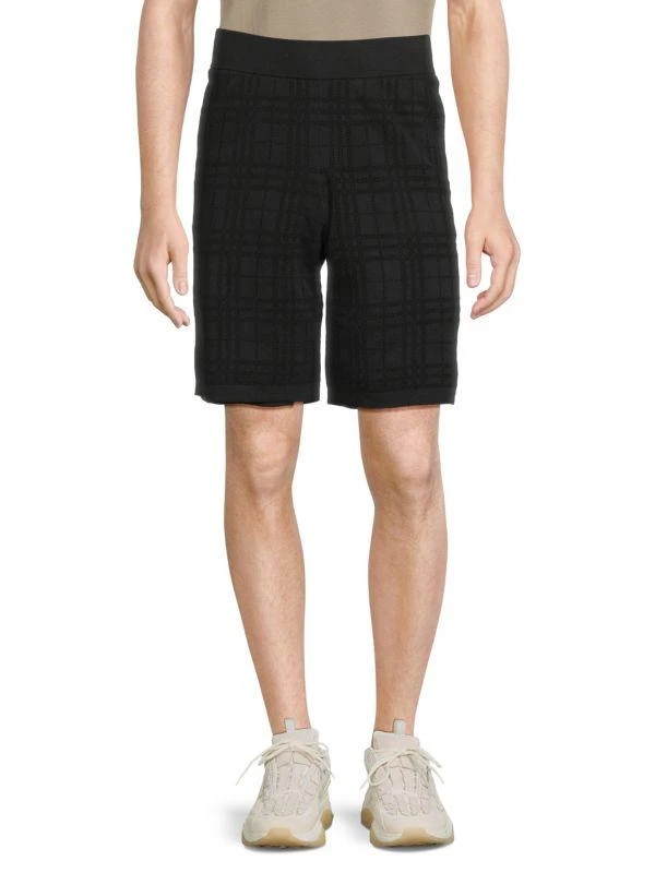 Burberry Tonal Plaid Shorts 1