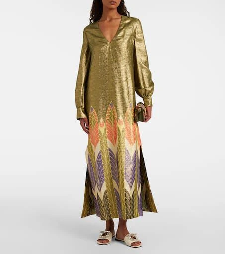 Valentino Adamantine embellished leather slides 3