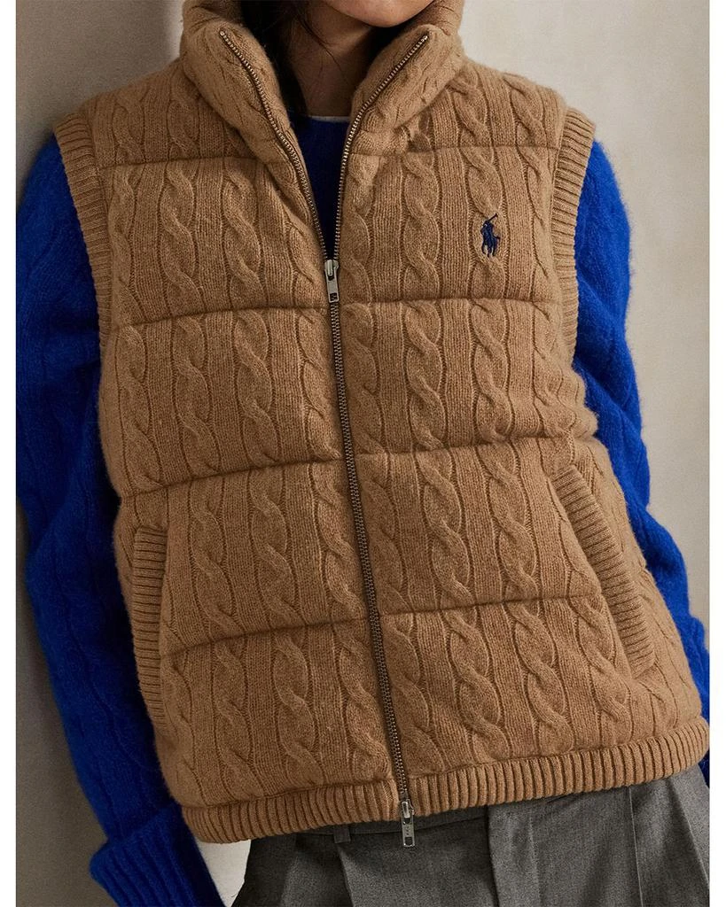 Ralph Lauren Cable Knit Puffer Vest 4