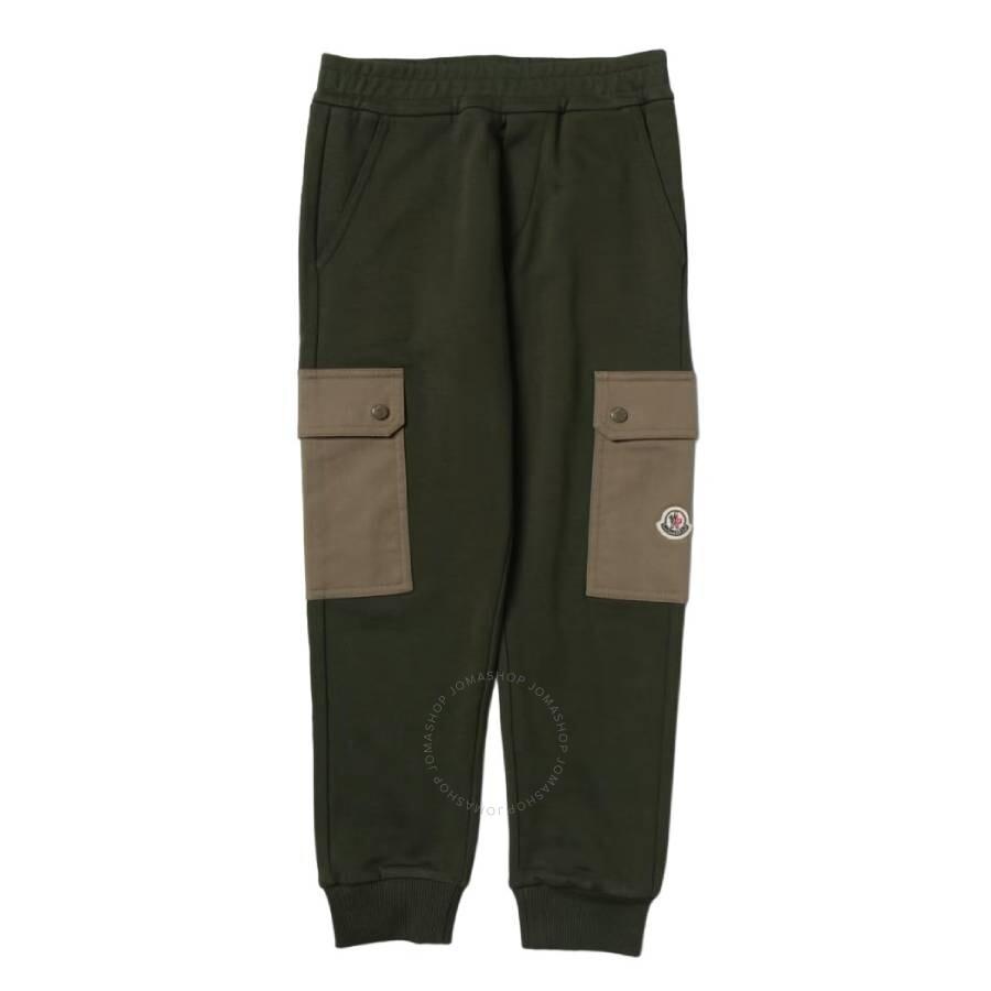 Moncler Kids Stretch-Cotton Cargo Joggers