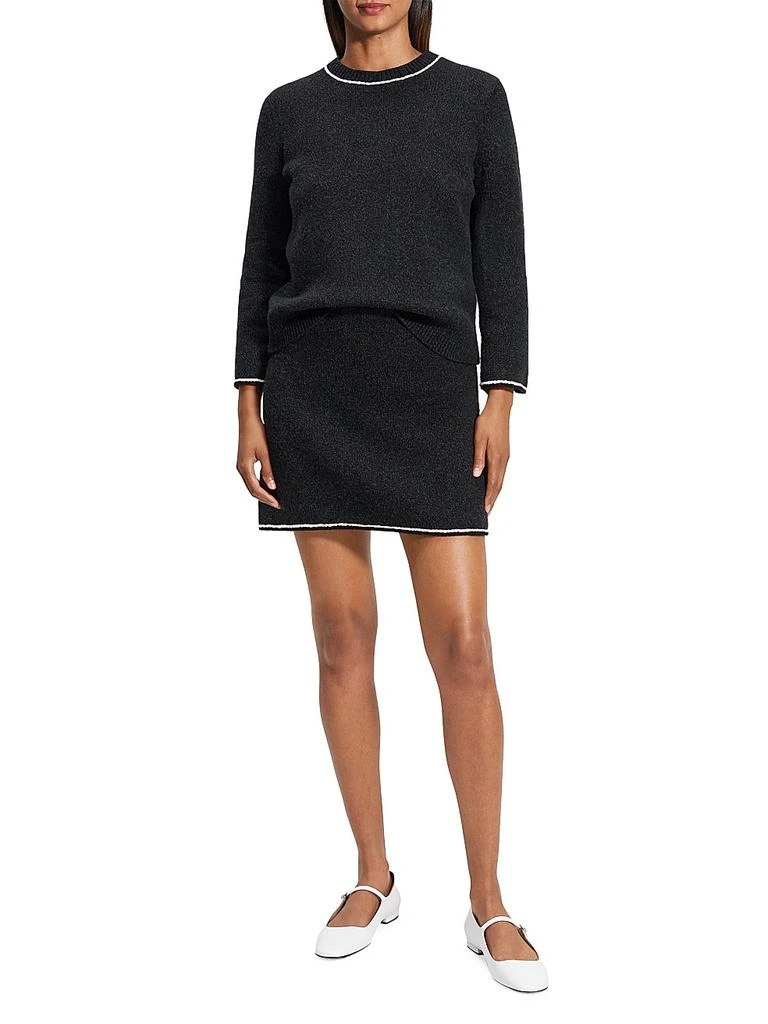 Theory Felted Tweed Miniskirt 2