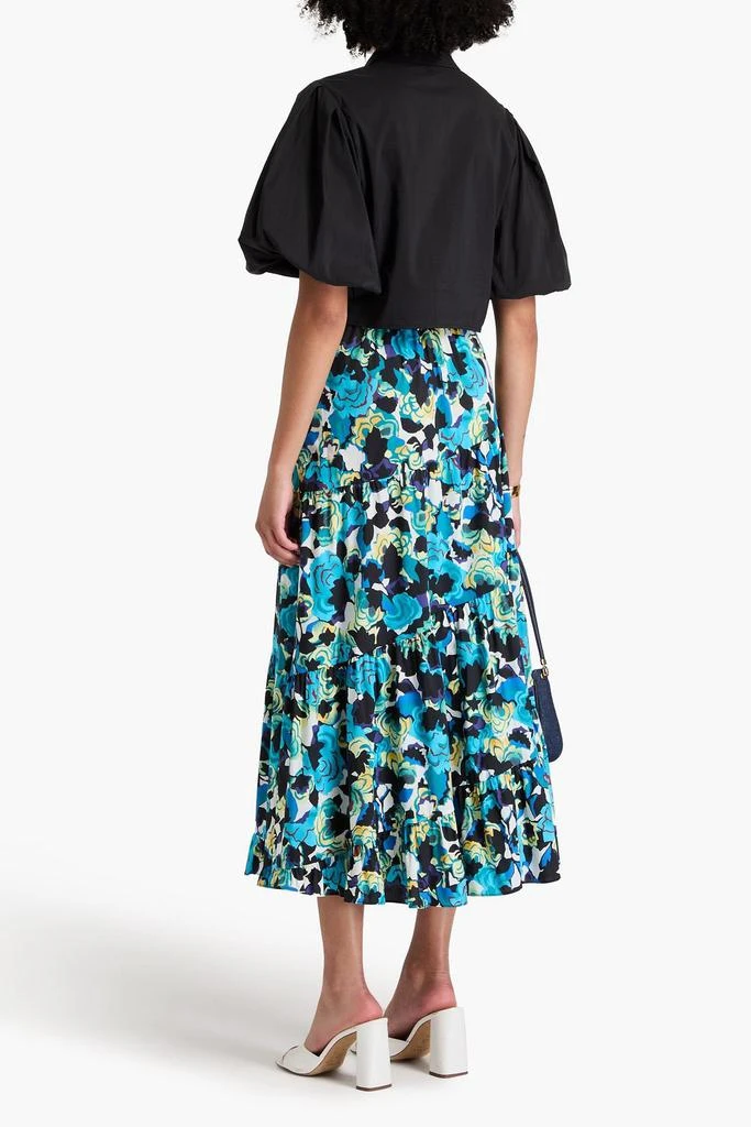 Diane von Furstenberg Venice printed cotton-blend poplin midi skirt 3