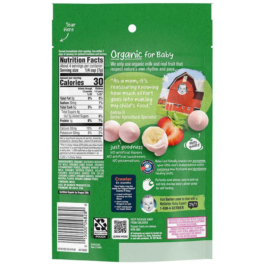 Gerber 2nd Foods Yogurt Melts Banana Strawberry