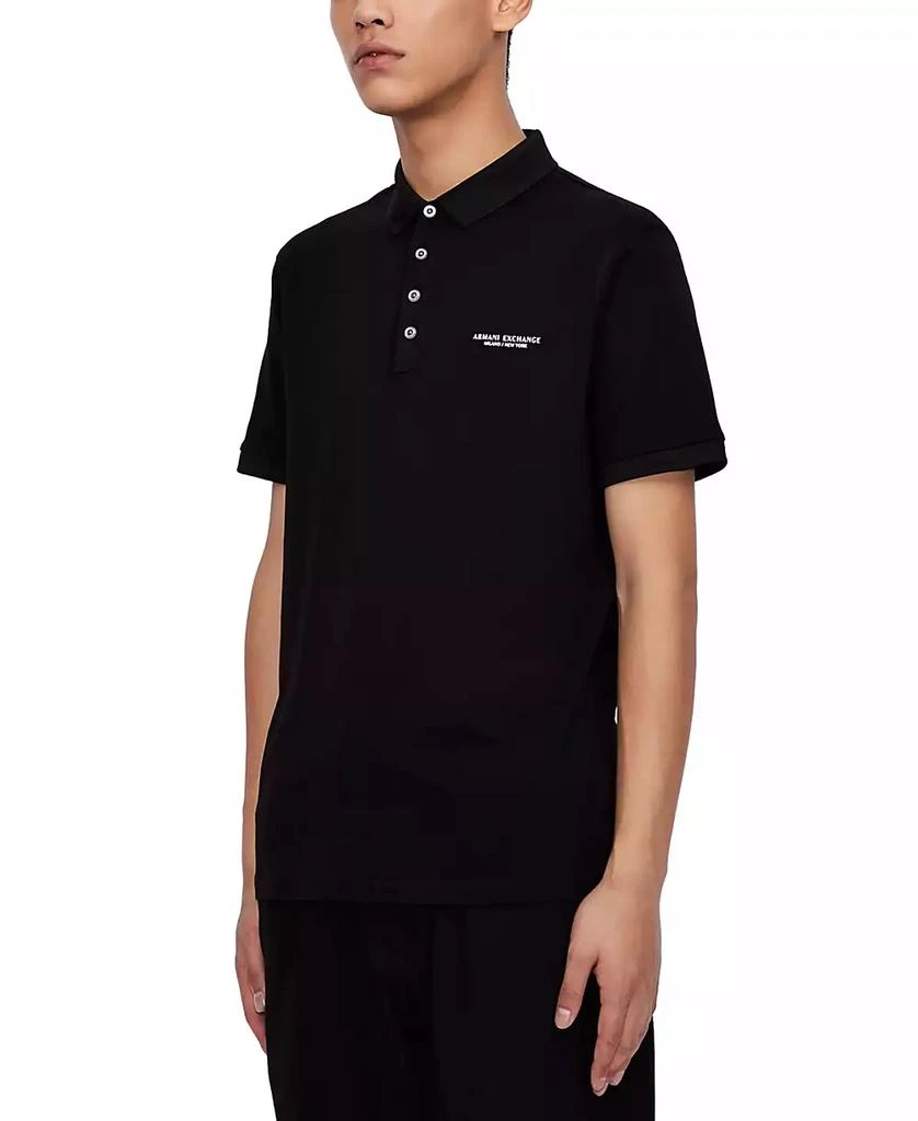 Armani Exchange Men's Milano/New York Logo-Print Polo Shirt 1