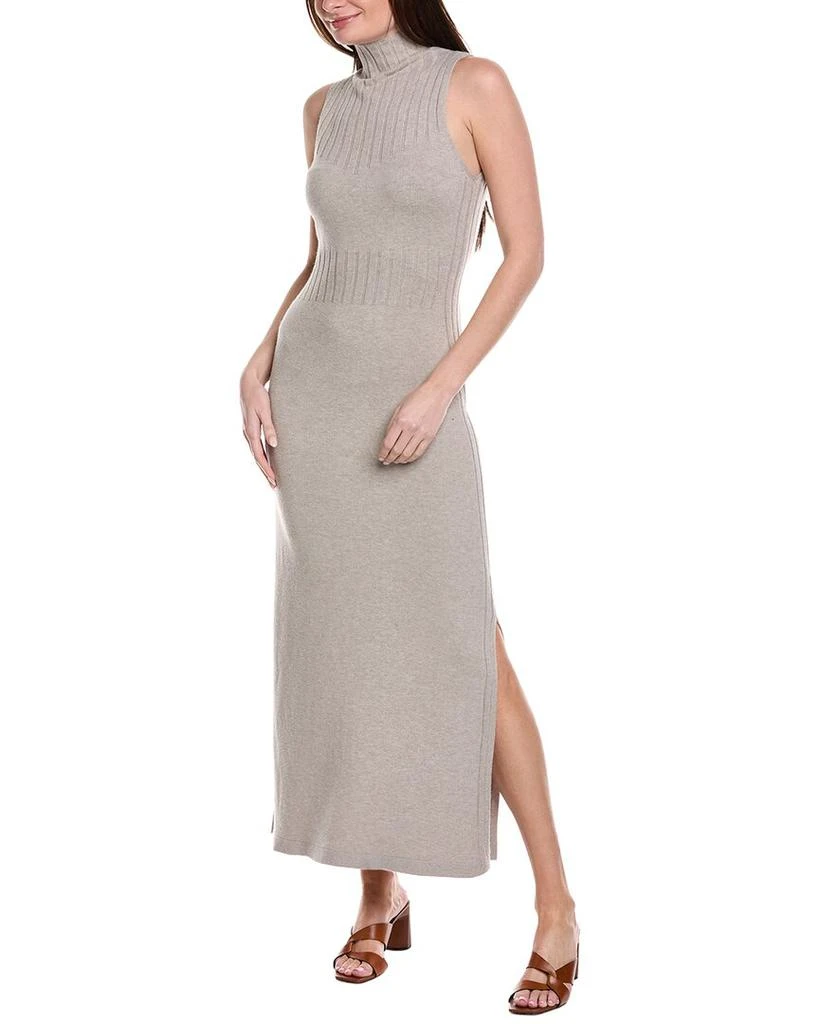 Abito Donna Steve Madden Karissa - Minivestito Senza Maniche In Maglia A Costine Con Collo Alto - Nero - 2