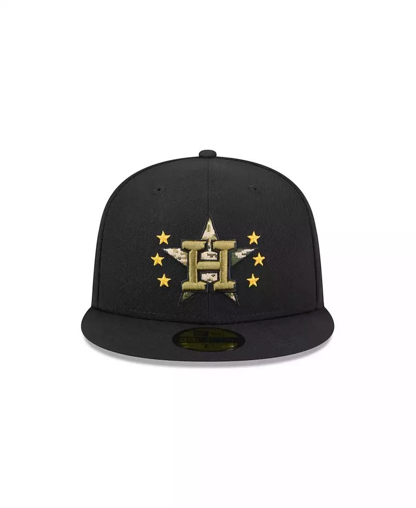 New Era Men's Black Houston Astros 2024 Armed Forces Day On-Field 59FIFTY Fitted Hat 3