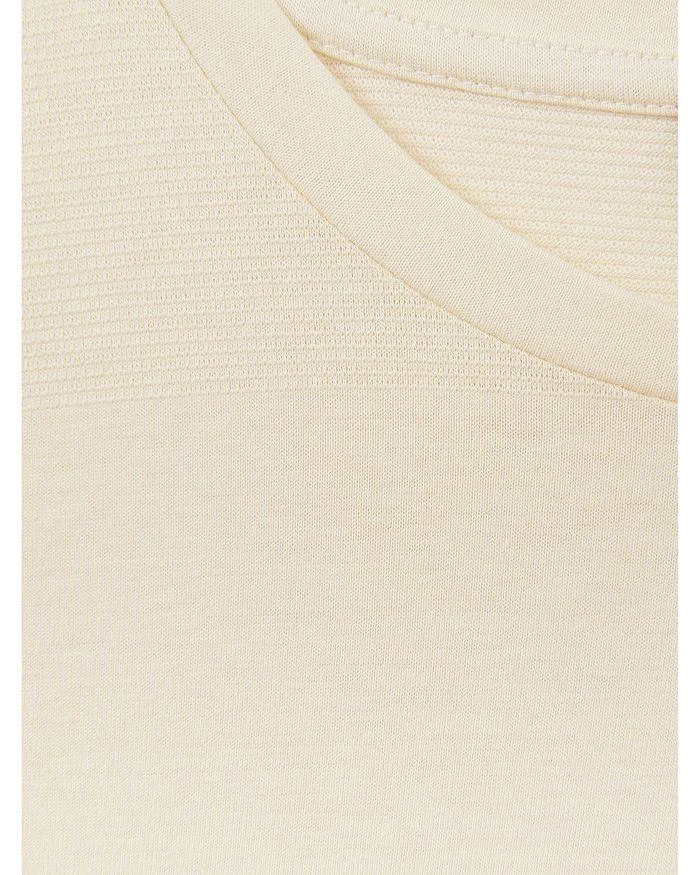 REISS Rialto Mercerized Cotton Tonal Stripe Jacquard Tee 4