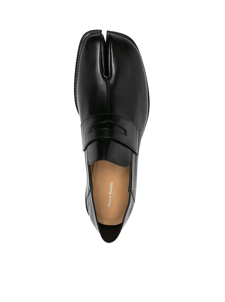 MAISON MARGIELA LEATHER TABI MOCCASINS 4