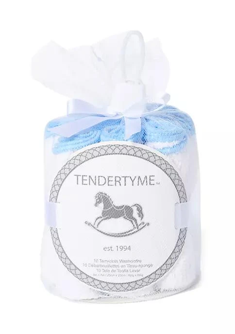 Tendertyme Baby Boys 10 Pack Terry Washcloths 2