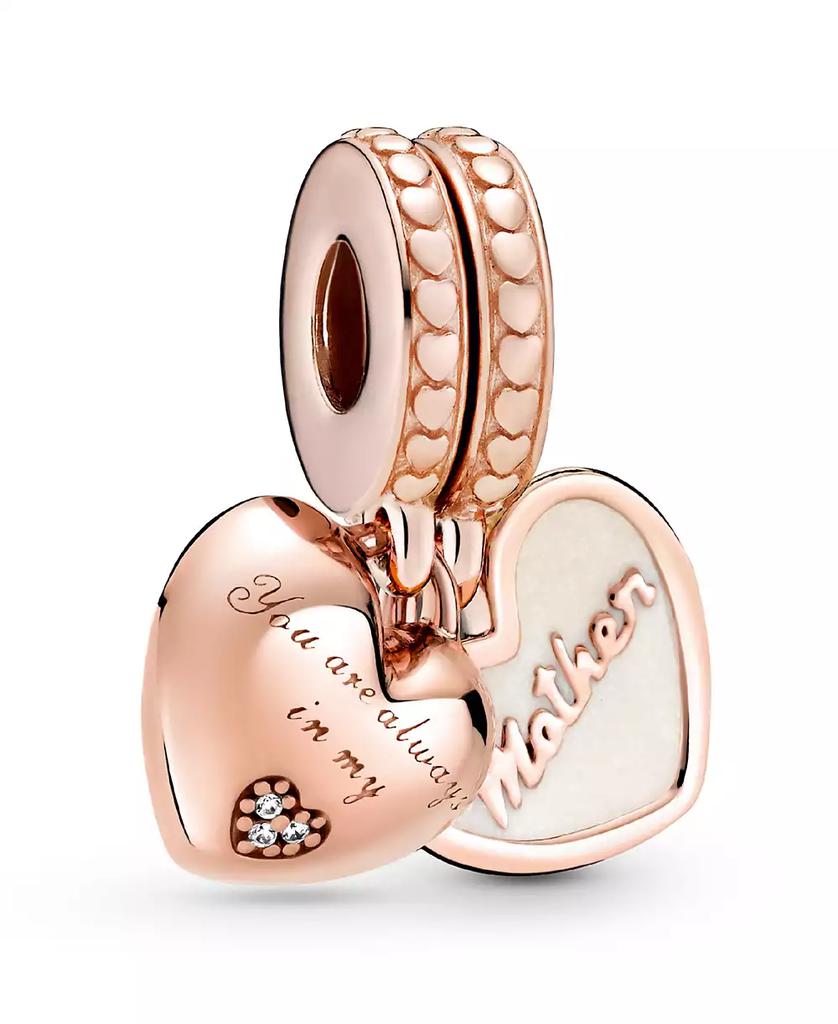 PANDORA Cubic Zirconia You're Always in My Heart Split Dangle Charm