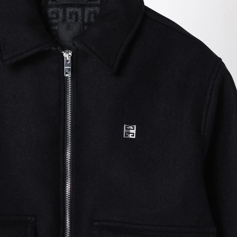 Givenchy Black wool and cashmere zipped jacket 3