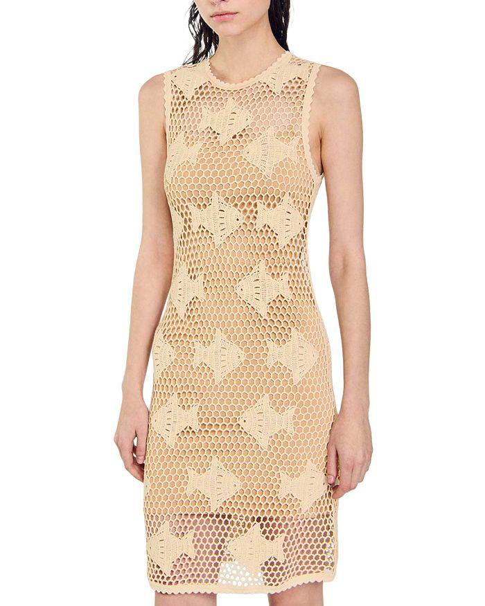 Sandro Fishy Crochet Dress