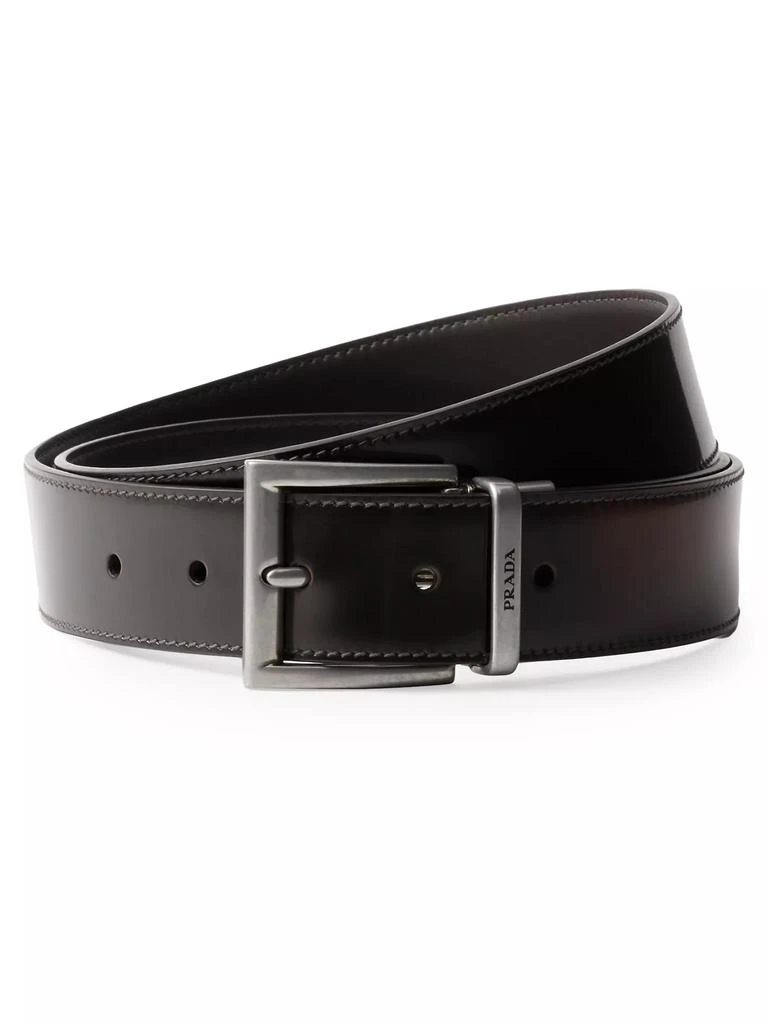 Prada Brushed Leather Belt 1