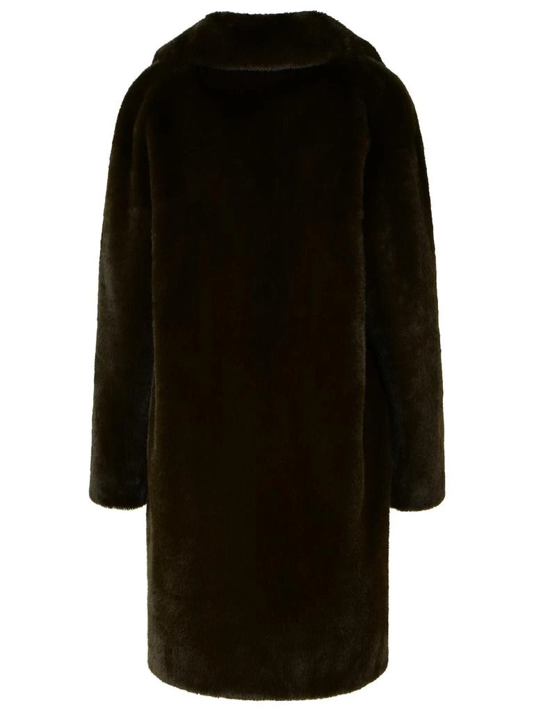 STAND STUDIO teddy Camille Brown Faux Fur Jacket 3