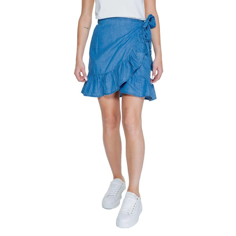 ONLY blue Cotton Women's Skirt 1