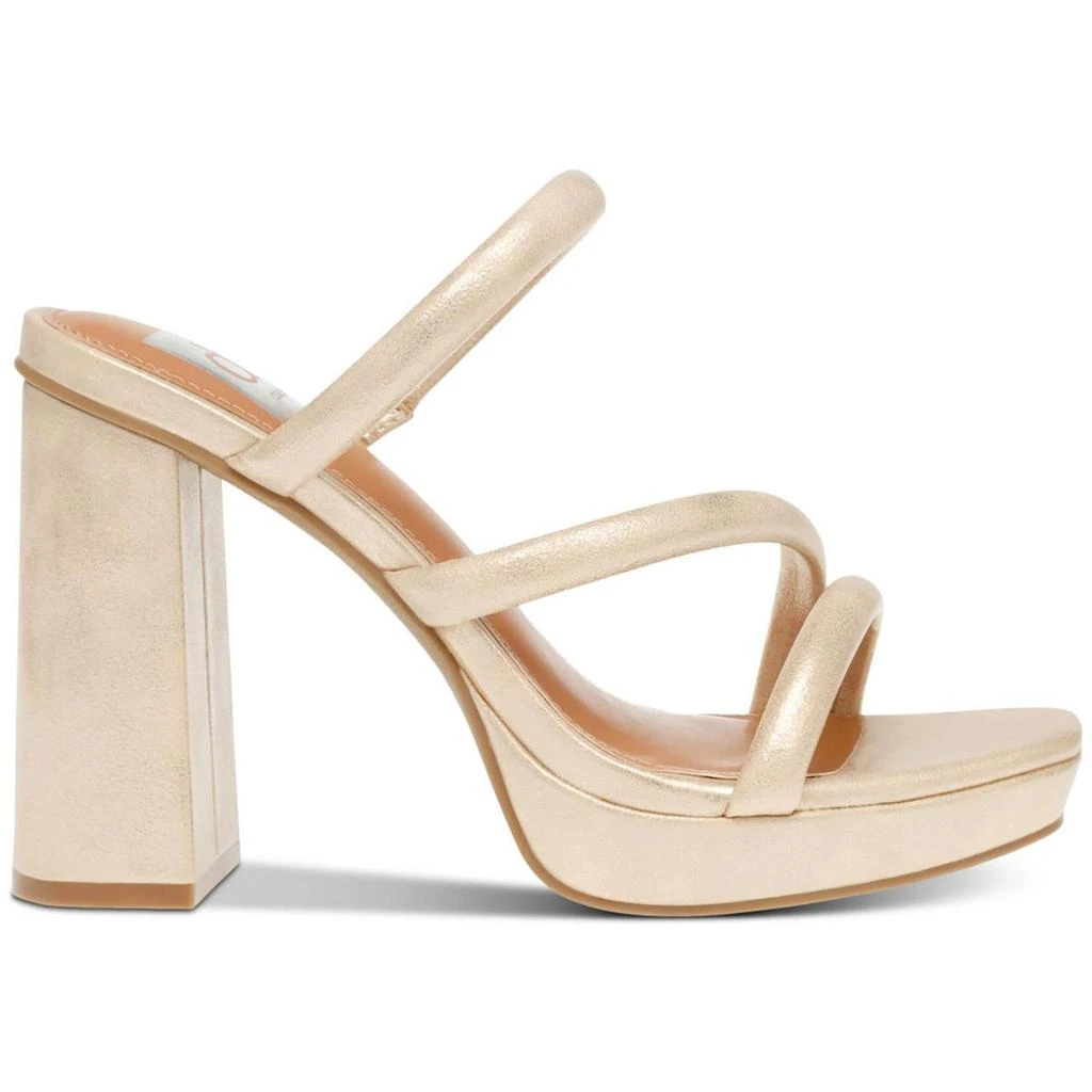 Dolce Vita Pyro Womens Faux Leather Embossed Platform Sandals 2