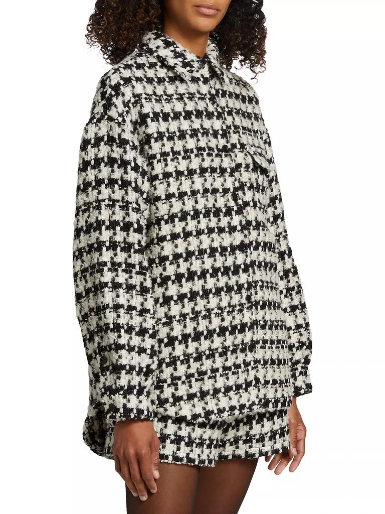 Anine Bing Simon Houndstooth Shirt Jacket 4