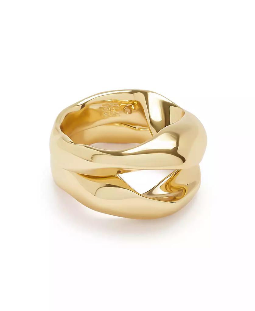 Robert Lee Morris Gold Sculpted Ring Set