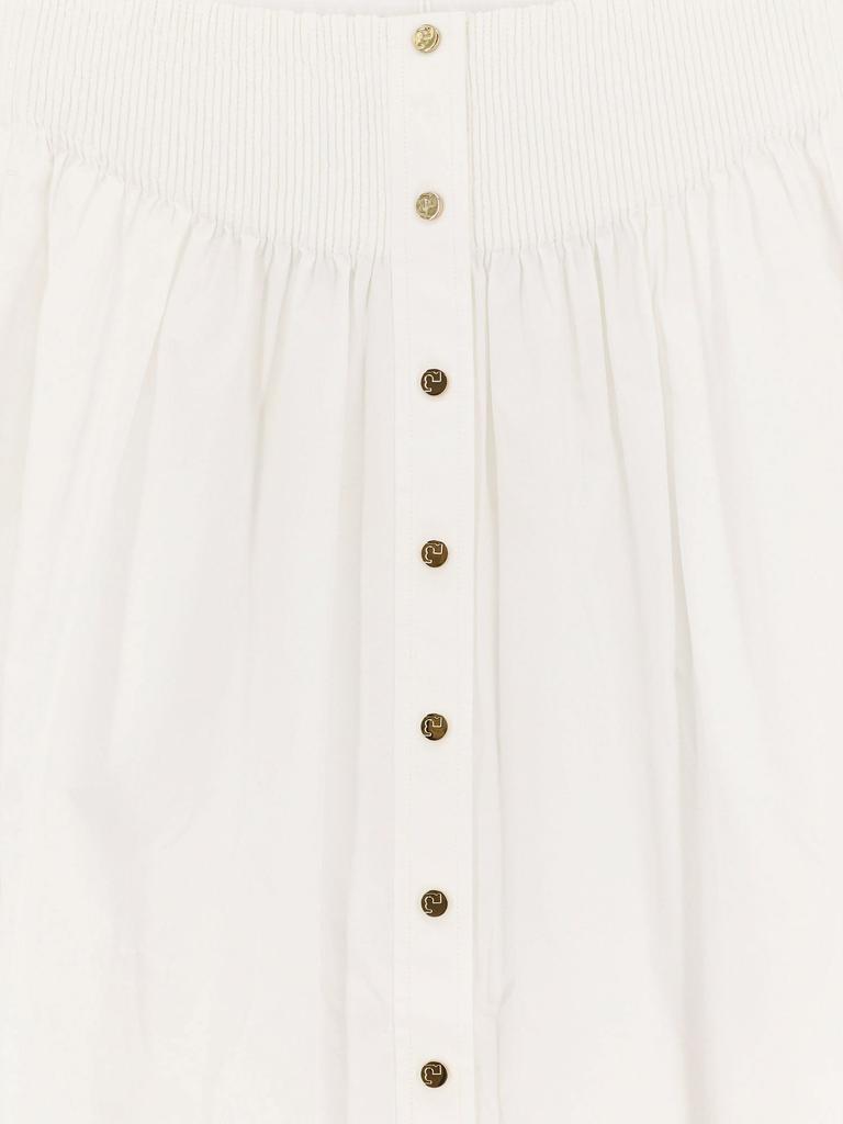 Tory Burch Cotton skirt with logoed buttons - Dresses