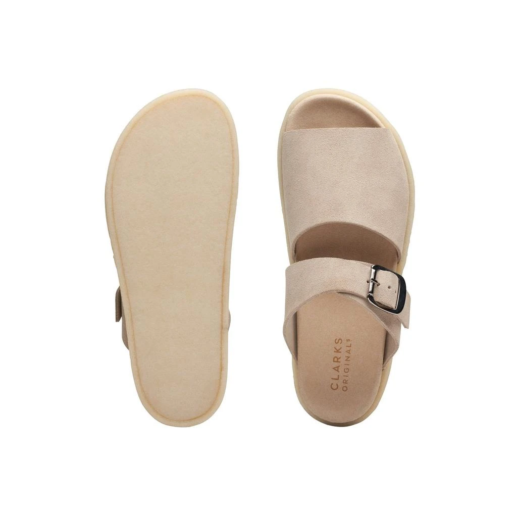 Clarks Clarks - Sandales Crepe Slide - Sand Suede - Femme 7