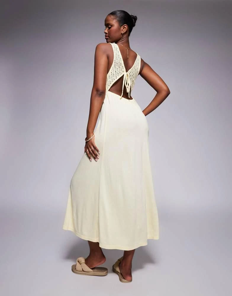 chinese dress ladies Asos Design One Shoulder Midi Dress In Patched Lace In Sage Green