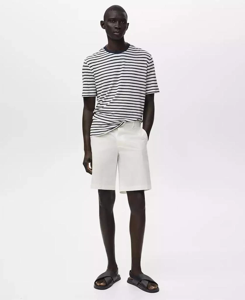 Mango Men's Interior Elastic Strip Cotton Bermuda Shorts 2