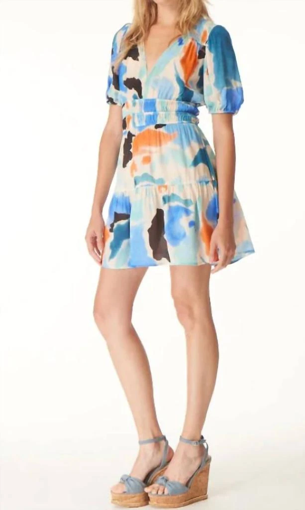 GILNER FARRAR Vanessa Dress In Matisse Print 1