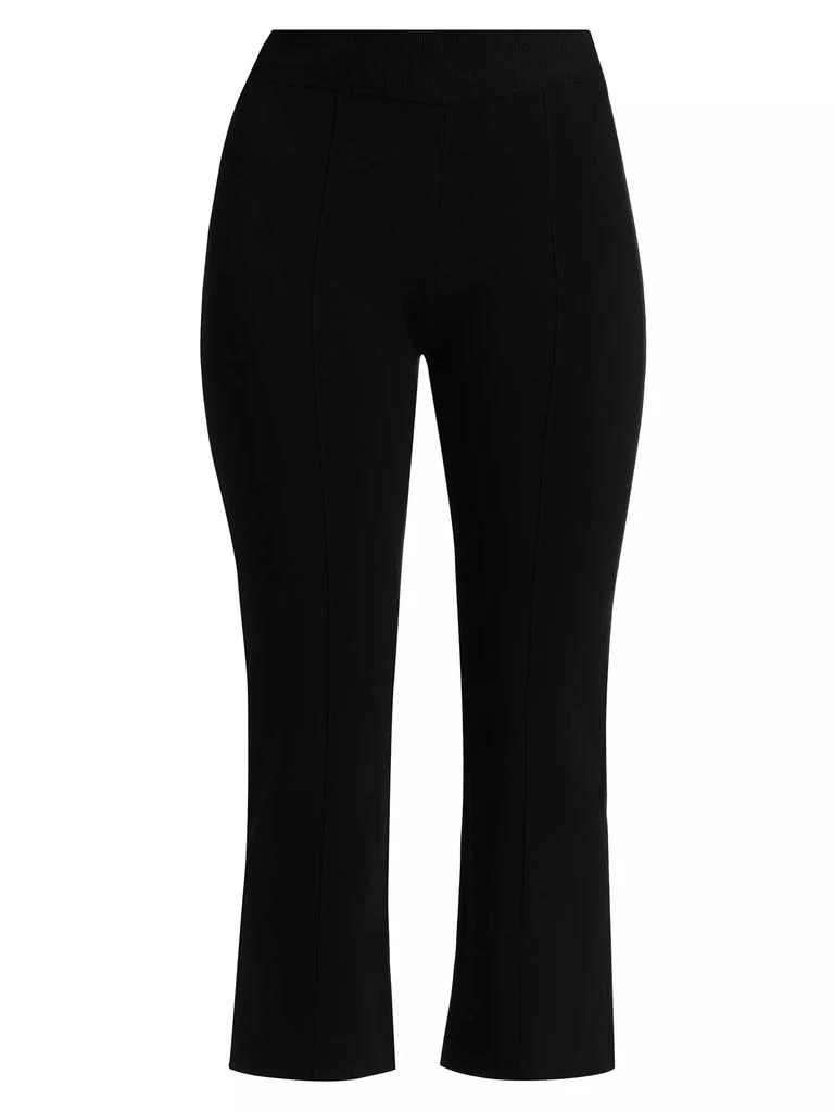 VERONICA BEARD Bray Knit High-Rise Crop Pants 1