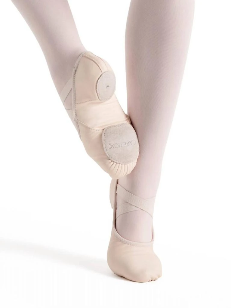 Capezio Women's Hanami Leather Ballet Shoe In Light Pink 4