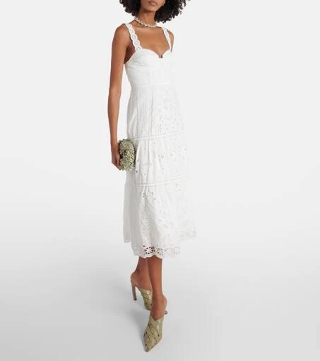 Farm Rio Richelieu broderie anglaise midi dress 2