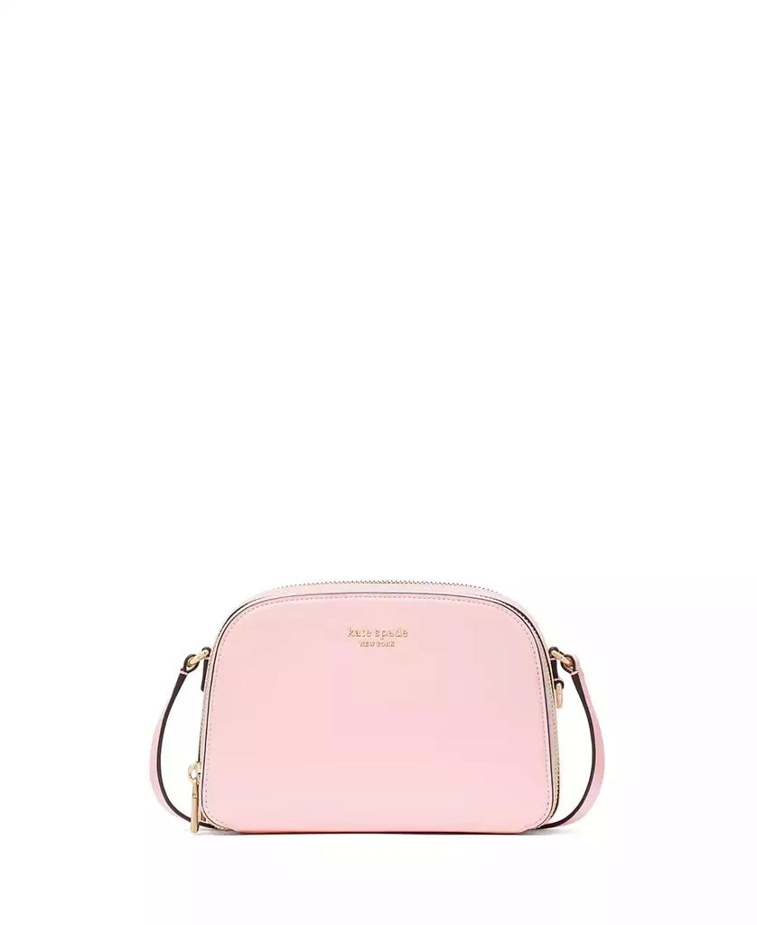 Kate Spade Devin Saffiano Leather Double Zip Dome Crossbody Bag 1