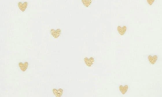 Little Me Gold Hearts Bow Velour Footie 4