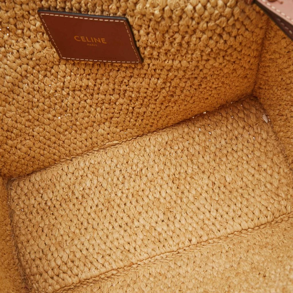 Celine Celine Tan Raffia Small Cabas Thais Tote 7