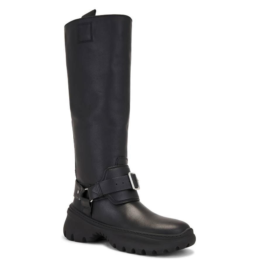 Burberry Leather Stomp High Boots