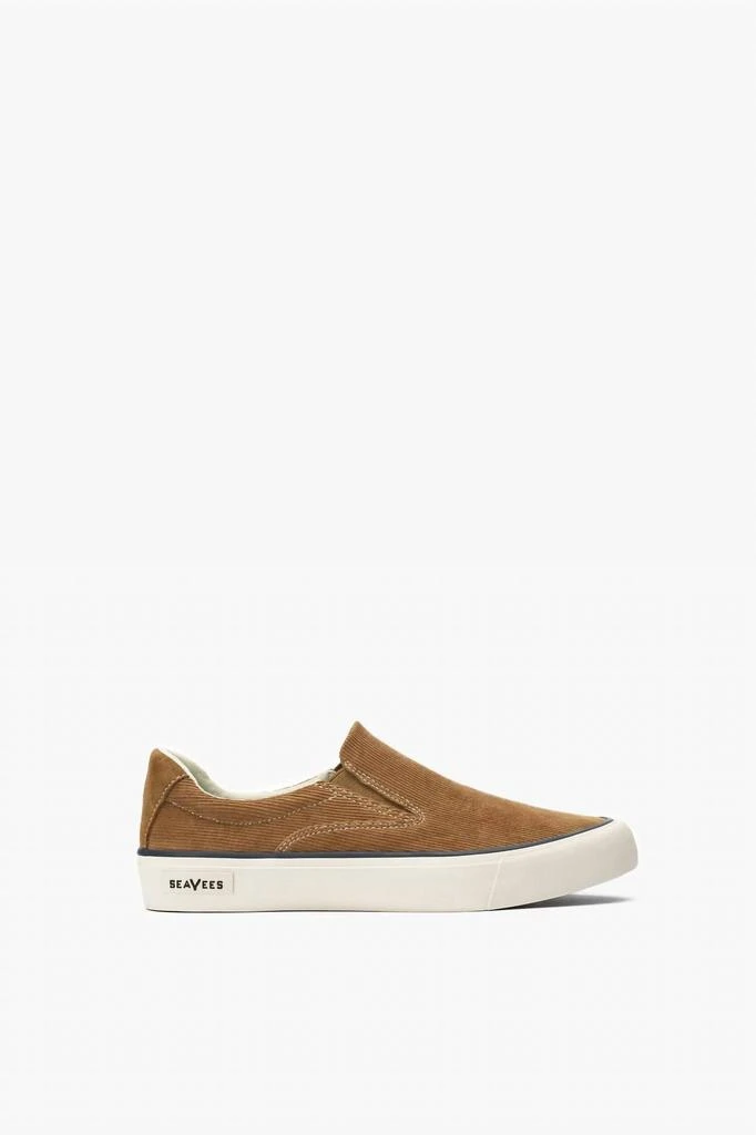 SeaVees Women's Hawthorne Slip On Cordies Sneaker In Golden Brown Corduroy 1