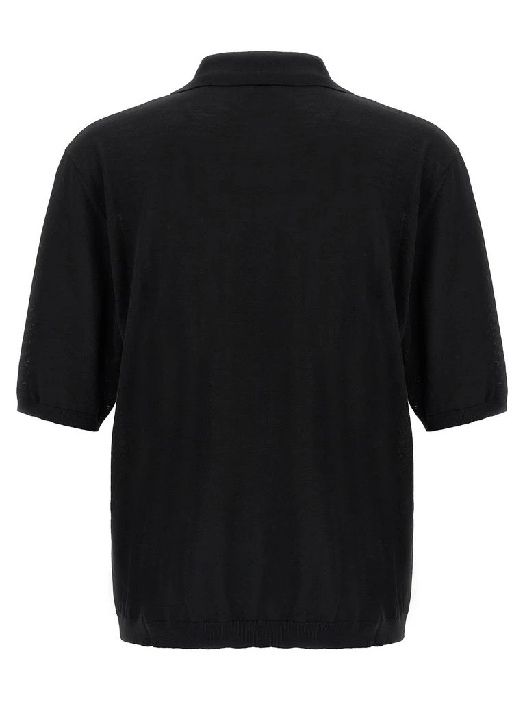 Yves Saint Laurent Saint Laurent V-Neck Short-Sleeved Polo Shirt 2
