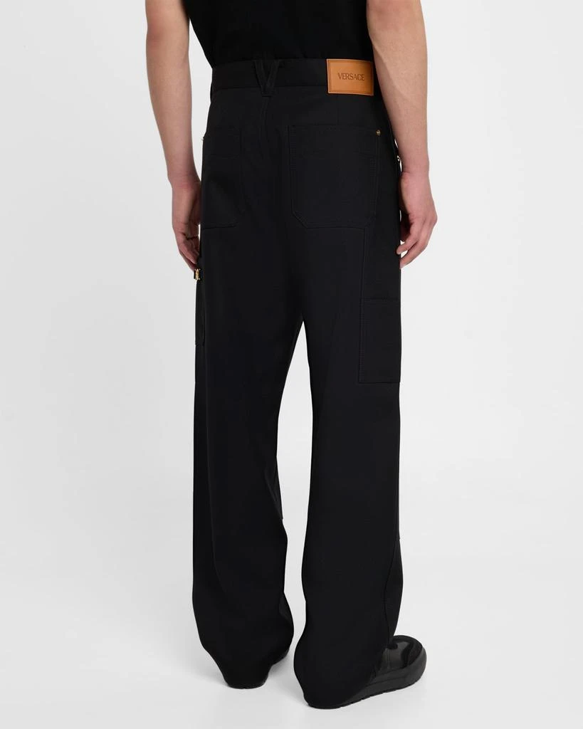 Versace Men's Medusa Wool Denim Pants 3