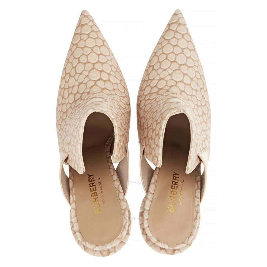 Burberry Ladies Stingray Print Leather Point-toe Mules 3