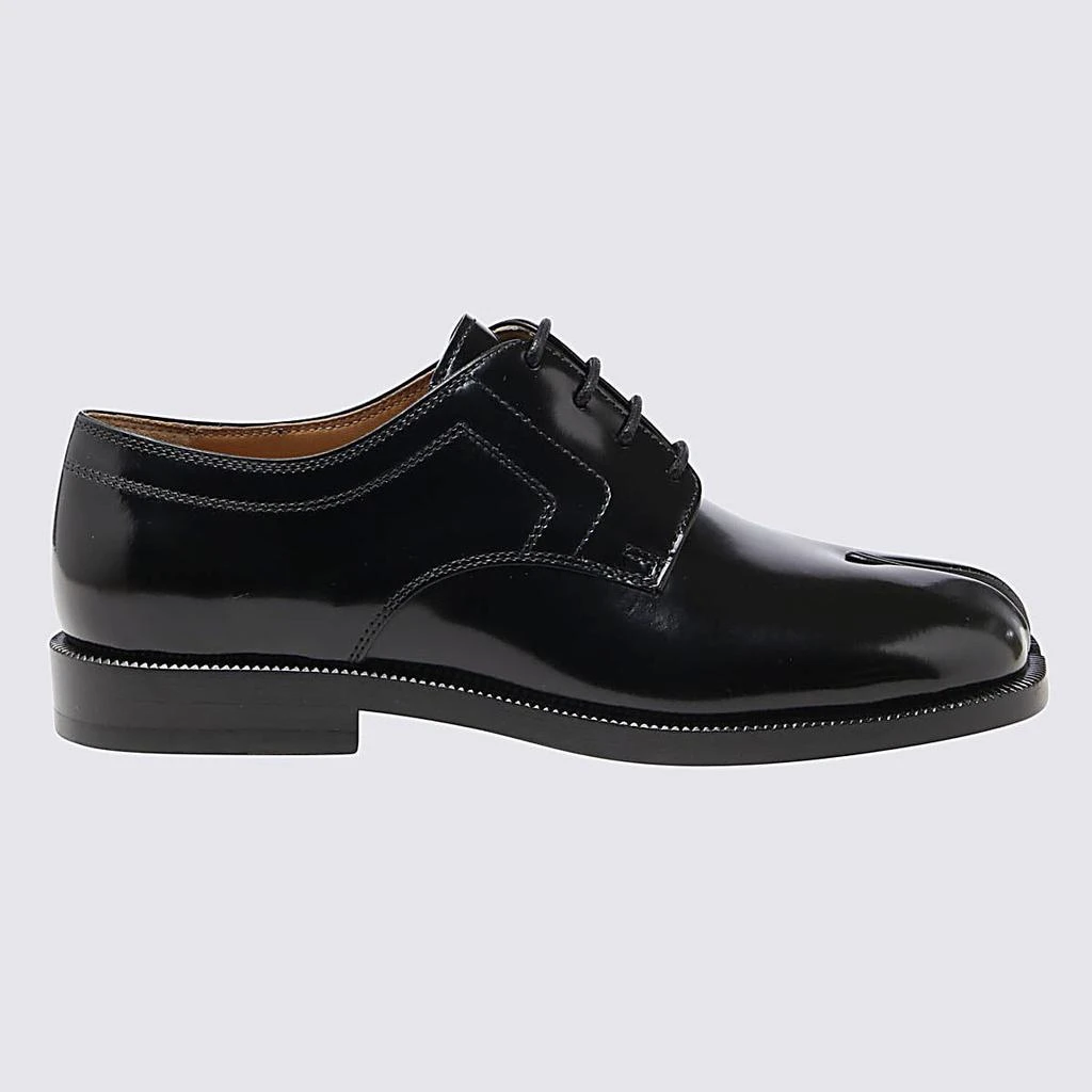 MAISON MARGIELA Maison Margiela Black Leather Tabi Laces Up Shoes 1