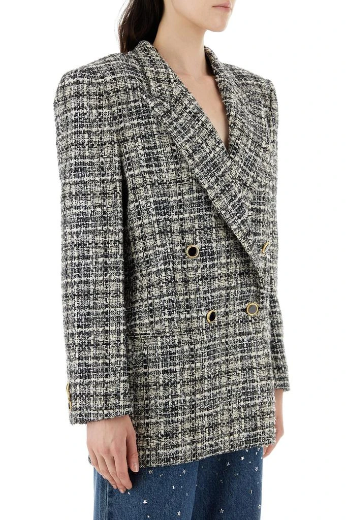 Alessandra Rich Embroidered tweed oversize blazer 3