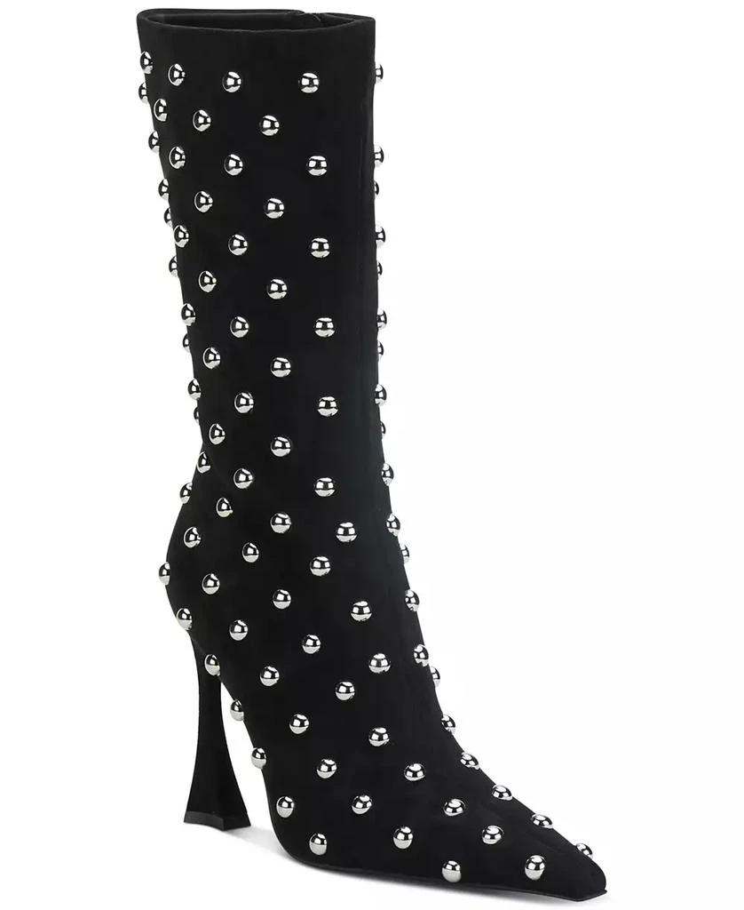 Jeffrey Campbell Fancy-U Mid-Shaft Studded Dress Booties 1