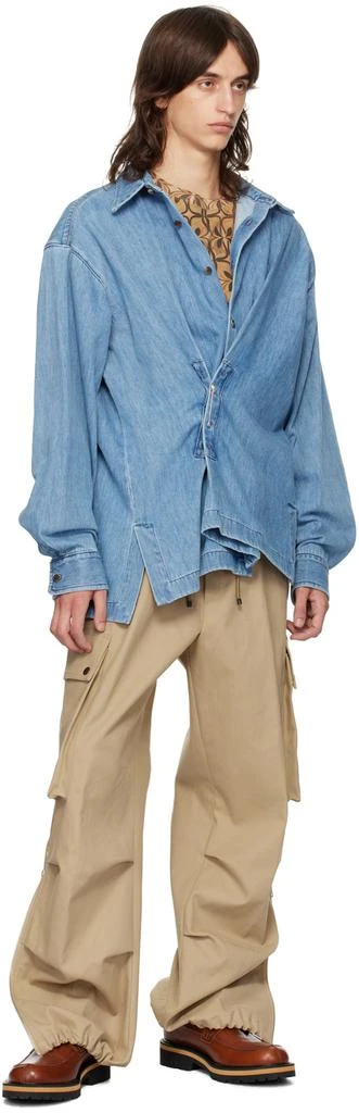 Dries Van Noten Blue Coulter Shirt 4
