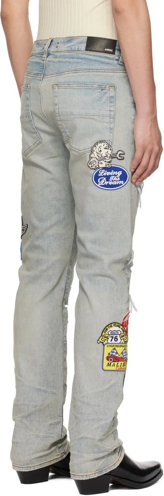 AMIRI Blue Station Patch Repair Slim Jeans 3