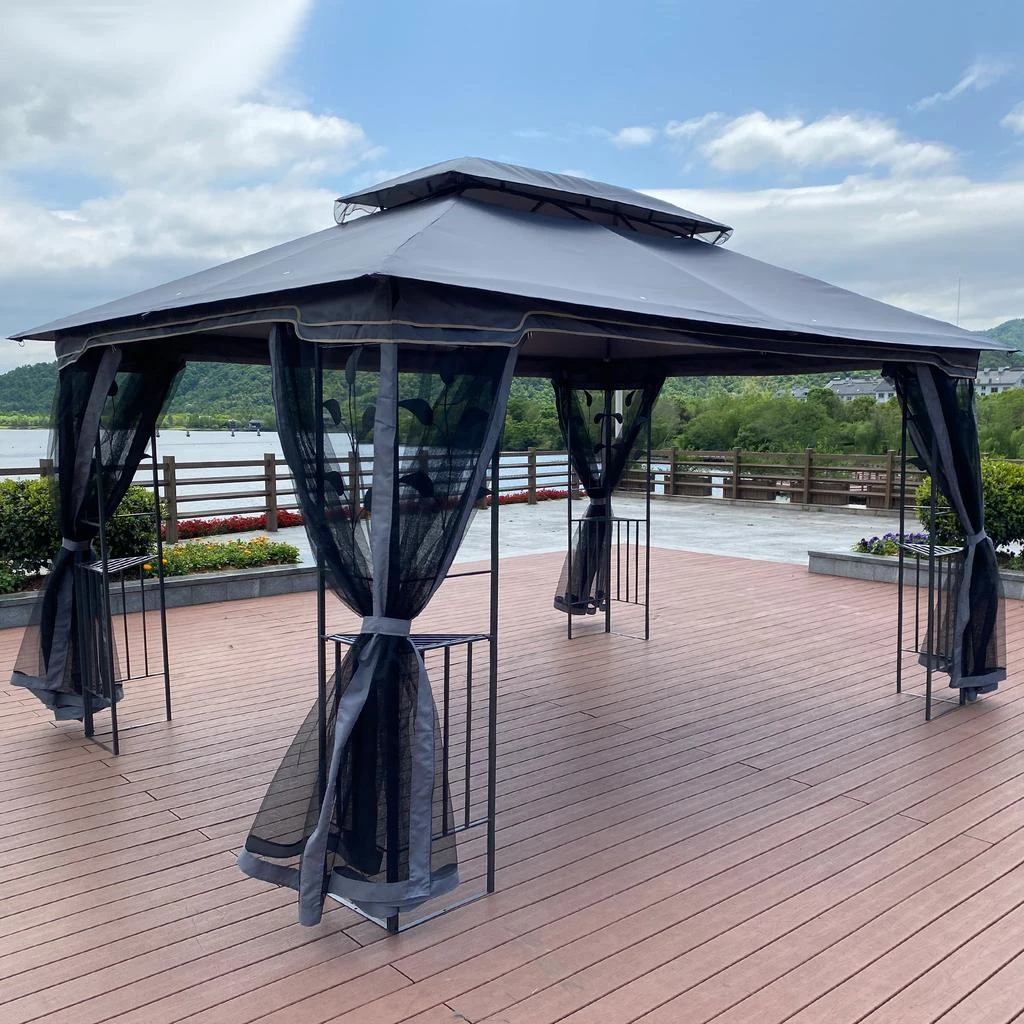 Streamdale Furniture Streamdale 13 X 10 Outdoor Patio Gazebo Canopy Tent With Ventilated Double 3