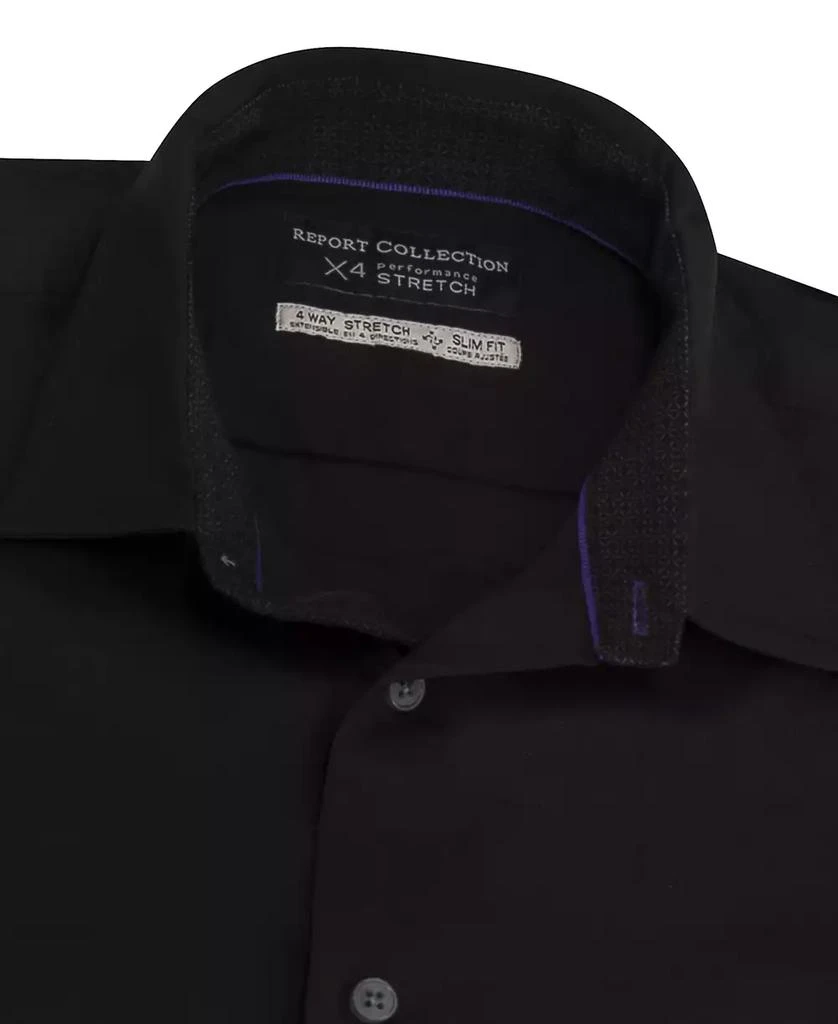 Report Men's Slim-Fit Solid Woven Shirt 4