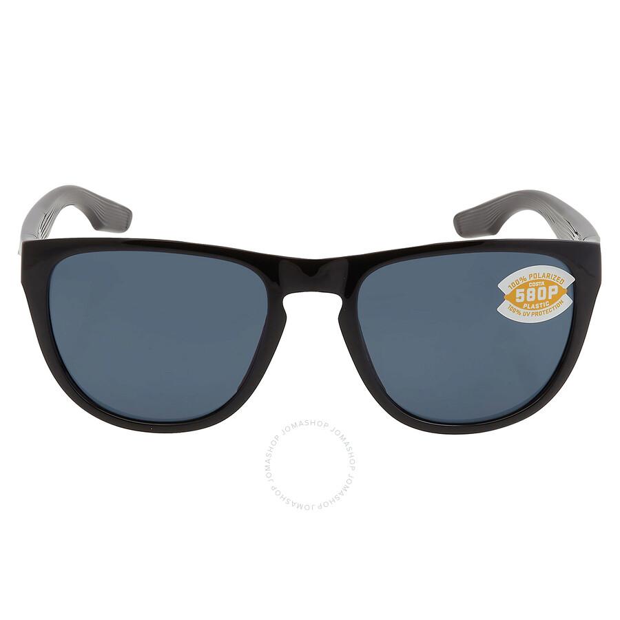 Costa Del Mar Irie Gray Polarized Polycarbonate 580P Aviator Unisex Sunglasses 6S9082 908203 55