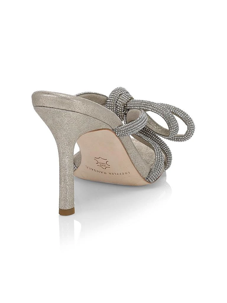 Loeffler Randall Bow Embellished Suede Mules 3
